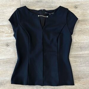 WHBM Black dressy top
